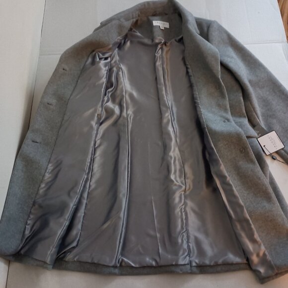 Laundry by Shelli Segal Gray Wool Alternative Winter Coat Women’s Size L NWT - Picture 7 of 16